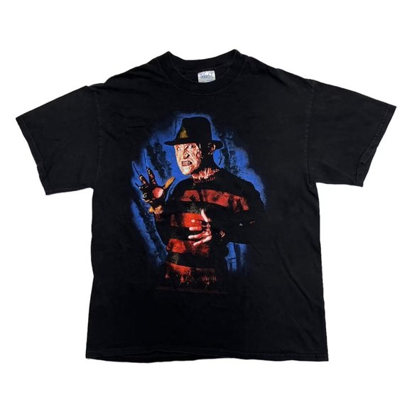 2002 Nightmare on Elm Street vintage Freddy Krueger Graphic Tee Shirt Large